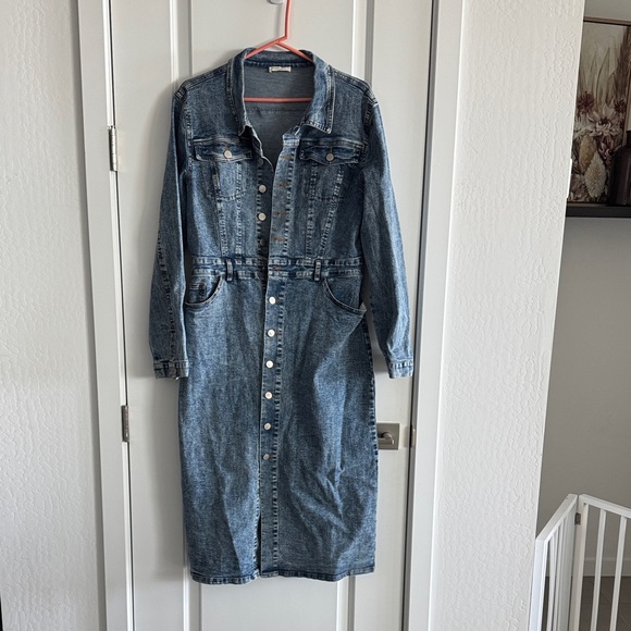 And The Why Dresses & Skirts - Denim Button-Down Mini Dress